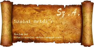 Szalai Artúr névjegykártya